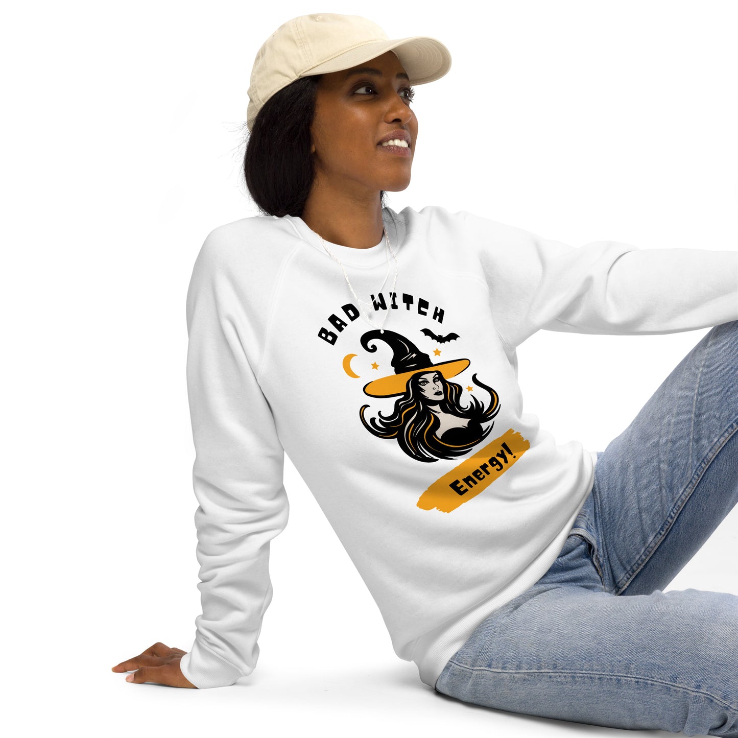 Bad Witch Energy Organic Raglan Sweatshirt